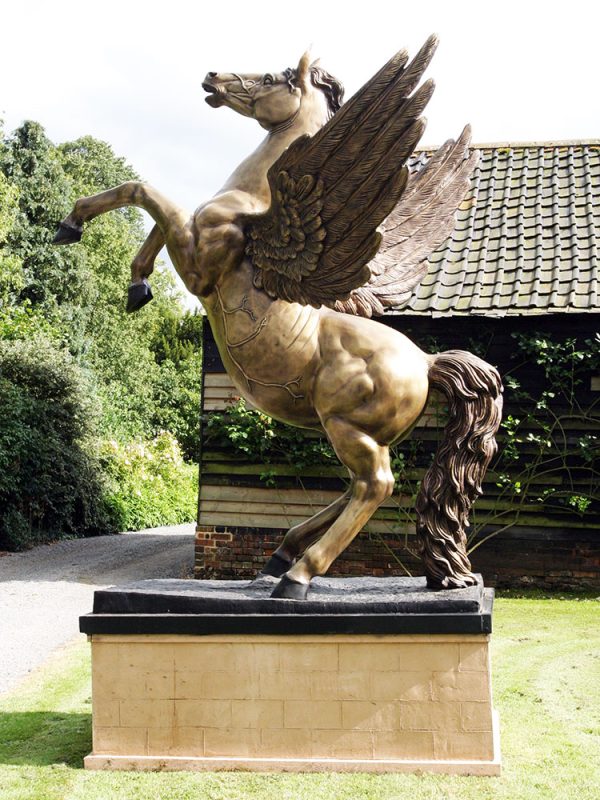 Hollow Cast Bronze Pegasus Winged Horse : The Spirit of Freedom : Escar UK Bronze-4