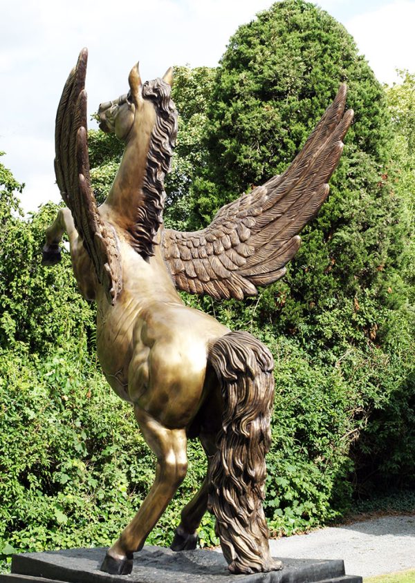 Hollow Cast Bronze Pegasus Winged Horse : The Spirit of Freedom : Escar UK Bronze-5