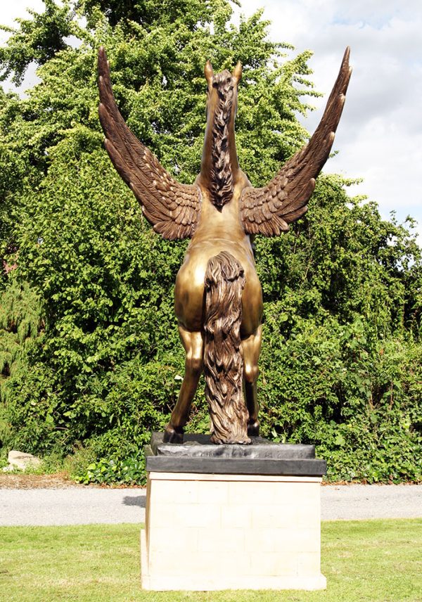 Hollow Cast Bronze Pegasus Winged Horse : The Spirit of Freedom : Escar UK Bronze-6