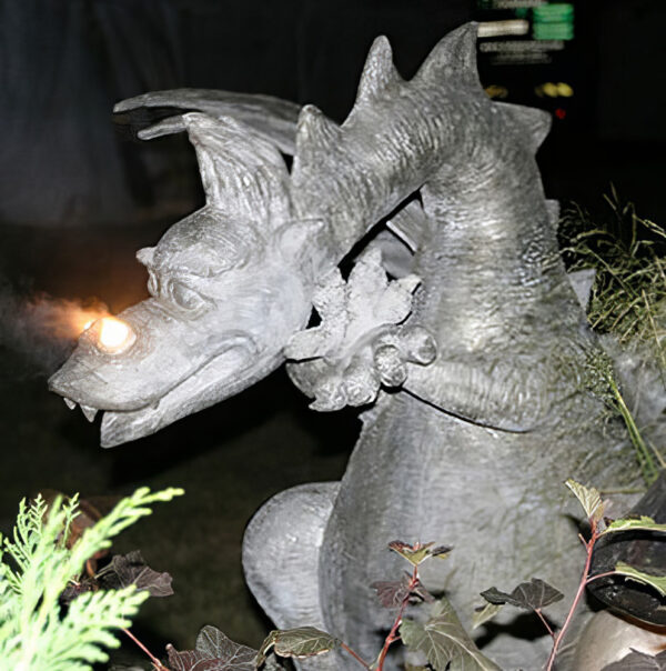 Hollow Cast Aluminium : Drusilla Smoking Dragon-1