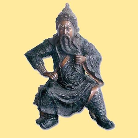 Bronze Ancient Chinese Warrior : Escar UK Bronze