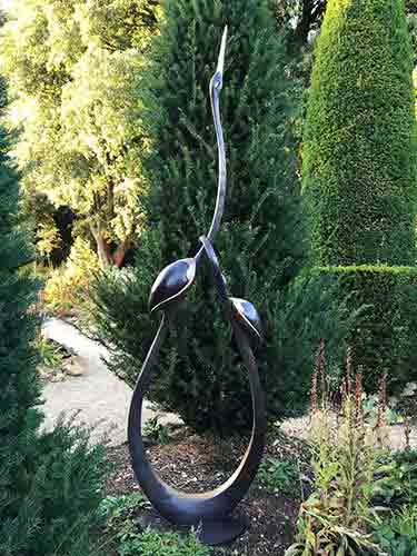 Bronze Art Entwined Herons Art Birds-2 : Escar UK Bronze