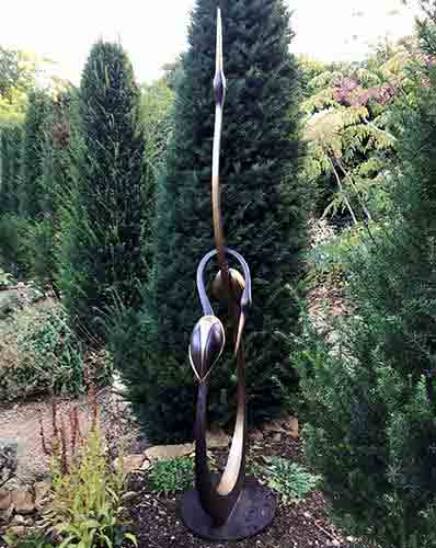 Bronze Art Entwined Herons Art Birds : Escar UK Bronze