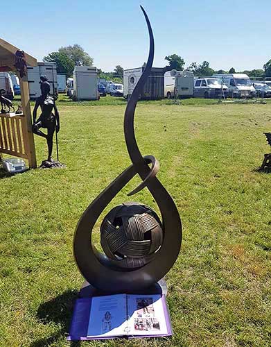 Bronze Ball of Twine Art Sculpture-2 : Escar UK Bronze