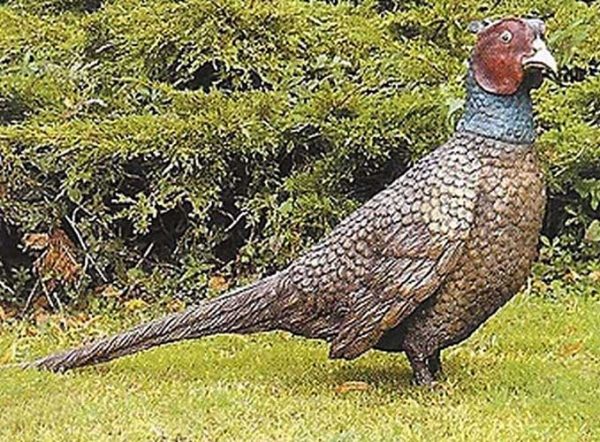 Bronze Adult Pheasant Sculpture-1 : Escar UK Bronze