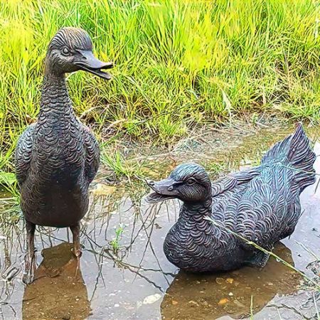 Bronze Daffy & Dewey Ducks : Escar UK Bronze