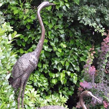 Bronze Two Herons on a Log : Water Feature : Escar UK Bronze