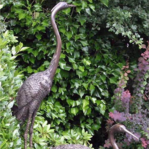 Bronze Two Storks on a Log : Water Feature : Escar UK Bronze