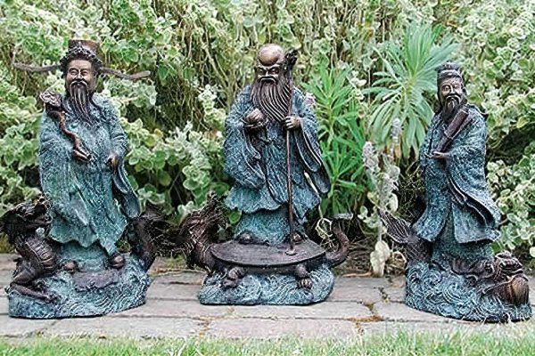 Bronze Chinese Three Wise Men Set-1 : Escar UK Bronze