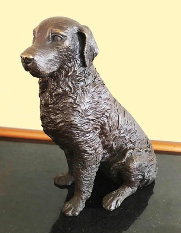 Hollow Cast Bronze Dog : Golden Retriever : Michael : Medium-2