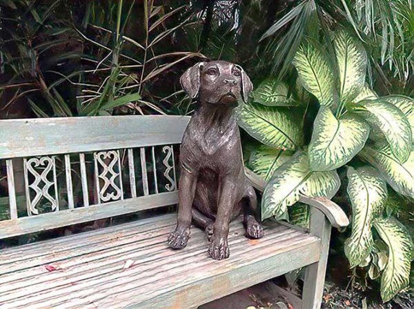 Bronze Labrador Puppy Dog : Buster-1 : Escar UK Bronze