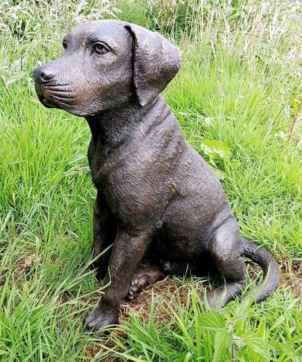 Bronze Labrador Puppy Dog : Buster-2 : Escar UK Bronze