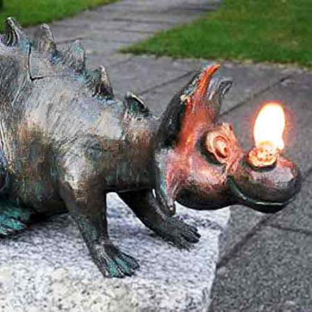 Bronze Dragon : Fire Breathing : Puff : Escar UK Bronze
