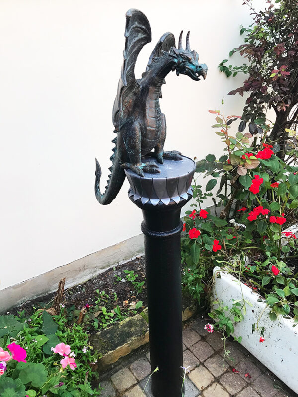 Hollow Cast Bronze Dragon : Terrador : Water Feature-2