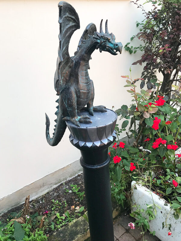 Hollow Cast Bronze Dragon : Terrador : Water Feature-3