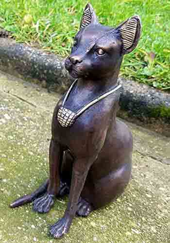 Bronze Egyptian Cat Brown-1 : Escar UK Bronze