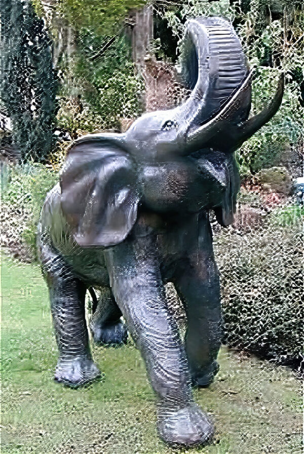 Hollow Cast Bronze Elephant : Bele : Water Feature-1