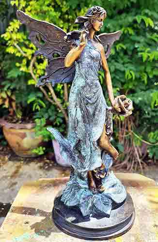 Bronze Fairy : Twink in a Blue Dress-6 : Escar UK Bronze