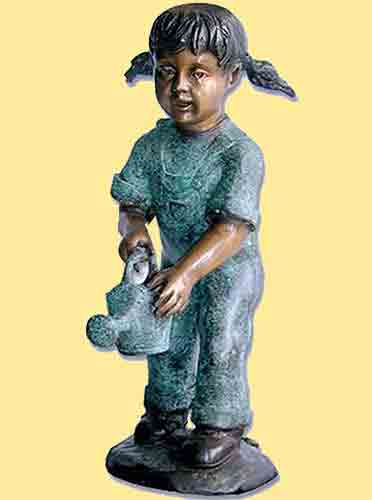 Bronze Figure : Contrary Mary : Water Feature1 : Escar UK Bronze