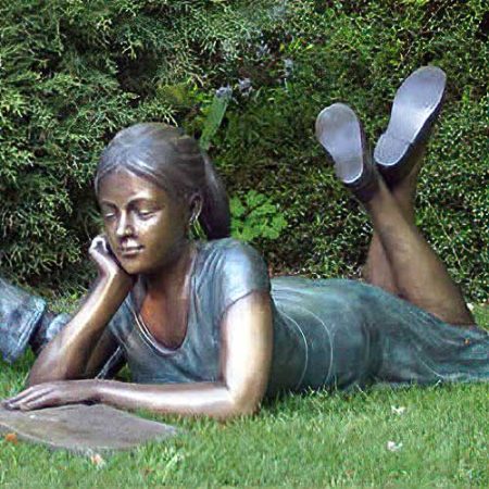 Bronze Figure : Hannah Reading a Book : Escar UK Bronze