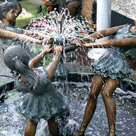 Bronze Figures : Maypole Dance Water Feature : Escar UK Bronze