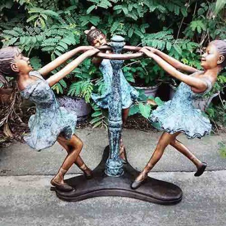 Bronze Figures : Maypole Dance Water Feature : Escar UK Bronze