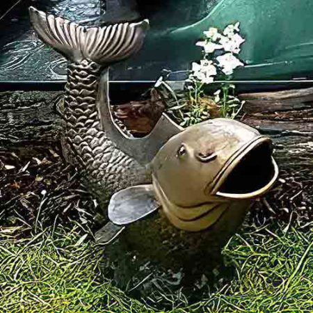 Bronze Koi Carp Fish Fountain : Escar UK