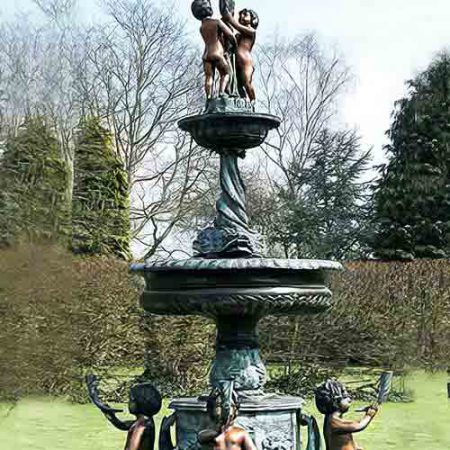 Bronze Six Cherubs Fountain : Escar UK Bronze