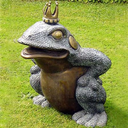 Bronze King Frog : Water Feature : Escar UK Bronze