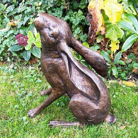 Bronze Mooneyes : Moon Gazing Hare : Escar UK Bronze