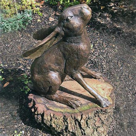 Bronze Moon Gazing Hare : Escar UK Bronze