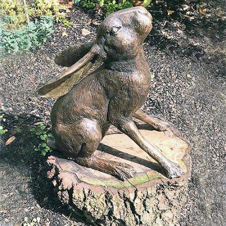 Bronze Moon Gazing Hare : Escar UK Bronze