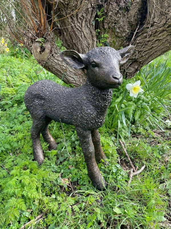 Hollow Cast Bronze Lamb : Standing-1