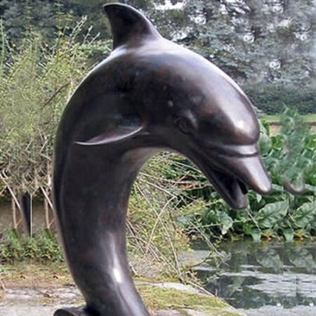 Bronze Single Dolphin Fountain : Escar UK Bronze