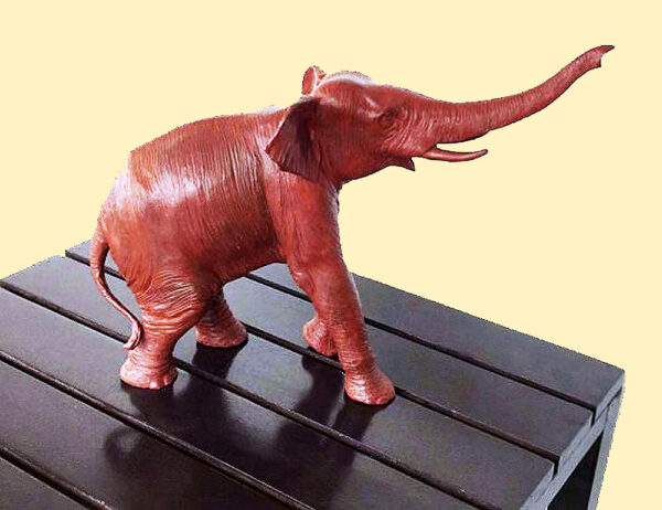 Hollow Cast Bronze Elephant : Nelly : Table Top-1