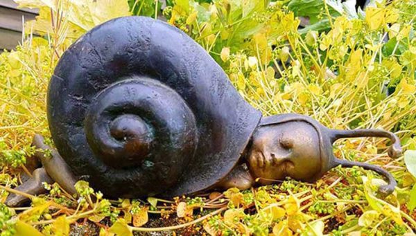 Bronze Snail Baby Sleeping : Small-3 : Escar UK Bronze