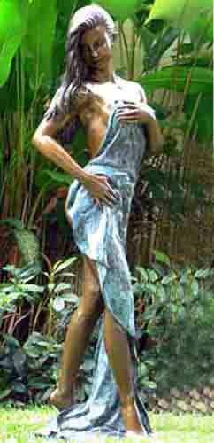 Bronze Figure : Posing Sarah-2 : Large : Escar UK Bronze