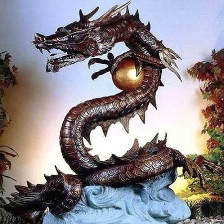 Bronze Dragon Ergon Water Feature : Escar UK Bronze