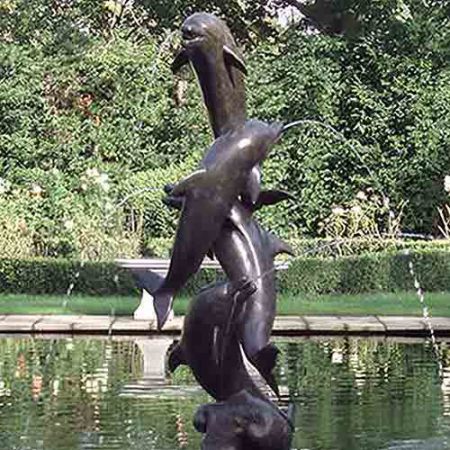 Bronze Four Leaping Dolphins : Escar UK Bronze