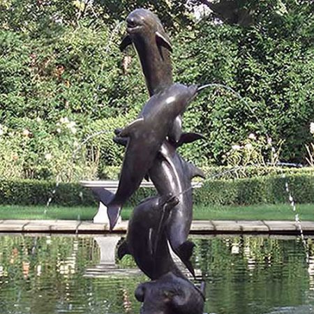 Bronze Four Leaping Dolphins : Escar UK Bronze