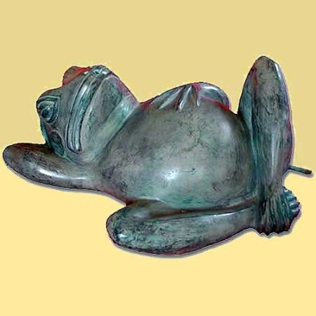 Bronze Frog : Happy Freddy : Water Feature : Escar UK Bronze