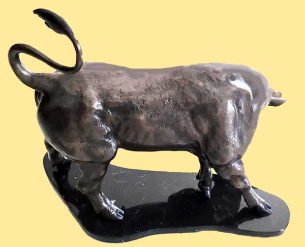 Bronze Fighting Bull : Taurus-3 : Brown : Escar UK Bronze