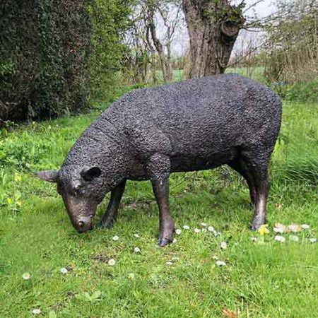 Bronze Sheep Grazing-2 : Escar UK Bronze