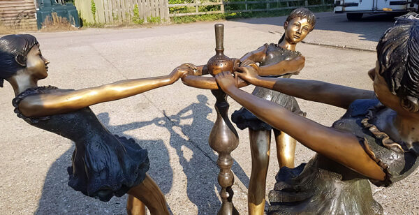 Hollow Cast Bronze Figures : Maypole Dance : Water Feature-7