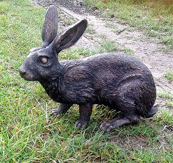 Hollow Cast Bronze Rabbit : Thumper-1