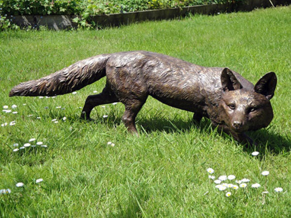 Hollow Cast Bronze Fox : Slinky the Fox-1