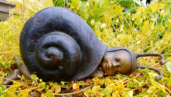 Hollow Cast Bronze Snail : Snail Baby : Small-3