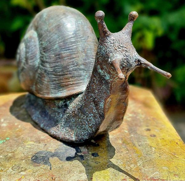 Hollow Cast Bronze Snail : Brian : Large-4