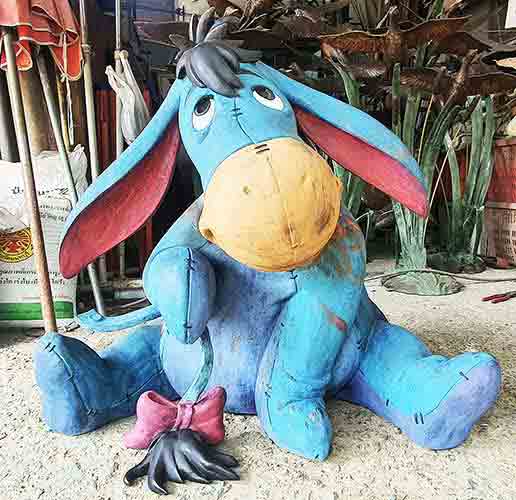 Bronze Donkey : Eeyore : Cartoon Donkey