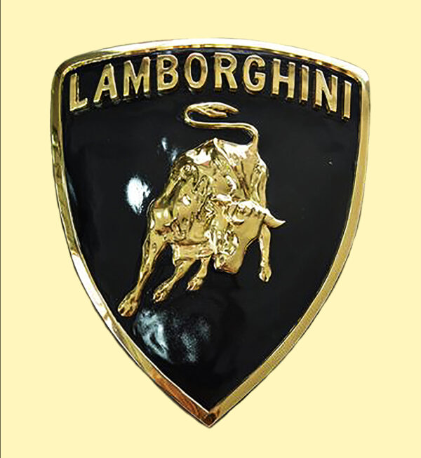 Solid Cast Bronze Art : Lamborghini Wall Plaque-1